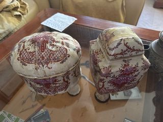 Juego de 2 jarrones de cerámica vintage