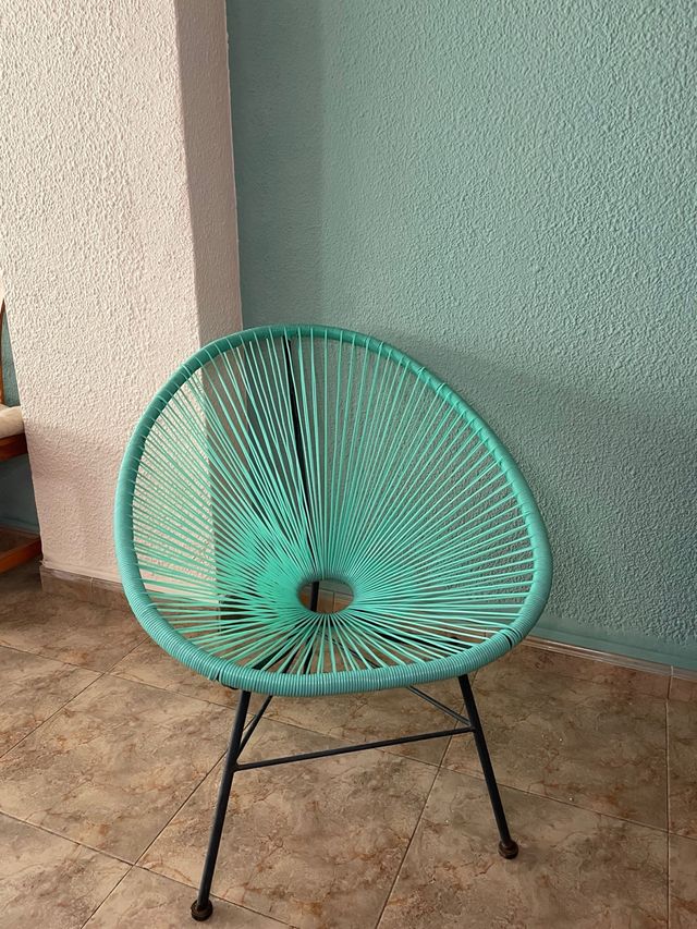Silla Acapulco Verde Turquesa