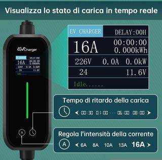 Cavo ricarica auto elettrica Schuco 6-16A