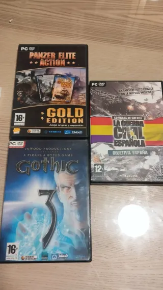 Juegos PC: Gothic 3,Panzer Elite, Guerra Civil