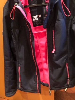 Chaqueta Superdry Talla S Azul y Rosa