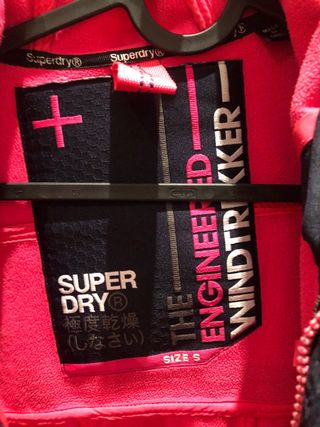 Chaqueta Superdry Talla S Azul y Rosa