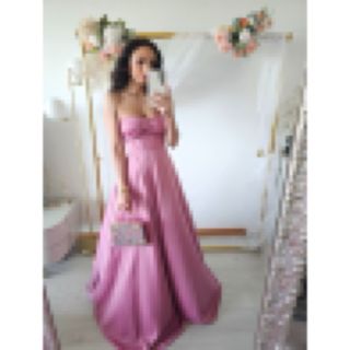 Vestido de gala rosa