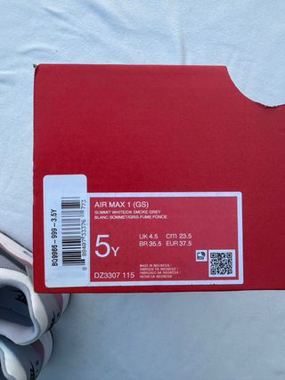 Nike Air Max 1 GS Talla 37.5
