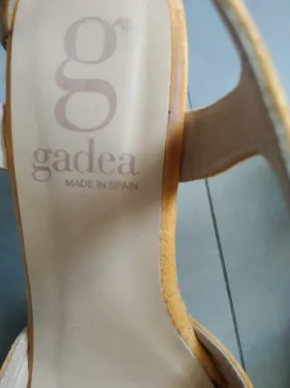 Zapatos Gadea Tacon Amarillo Talla 38