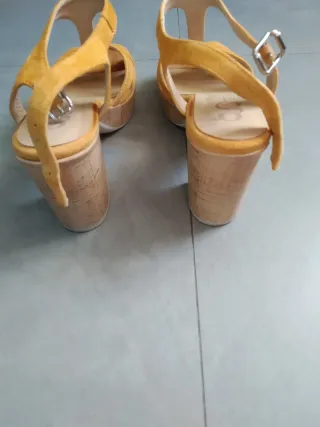 Zapatos Gadea Tacon Amarillo Talla 38