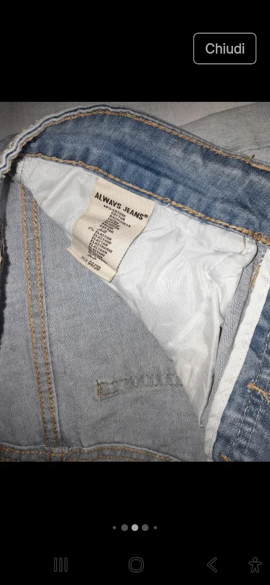 Jens corti uomo strappati