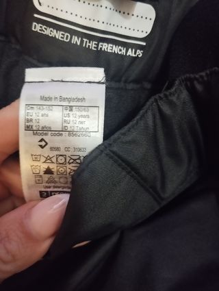 Chaqueta y pantalon de nieve infantil