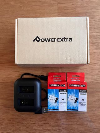 Batteria Powerextra LP-E17 + Caricabatterie Doppio USB
