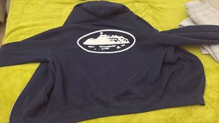 Sudadera Corteiz con cremallera azul