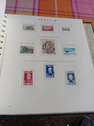 Álbum de sellos franceses