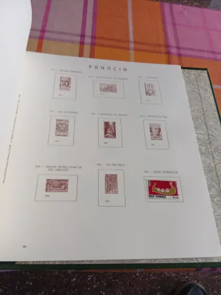 Álbum de sellos franceses