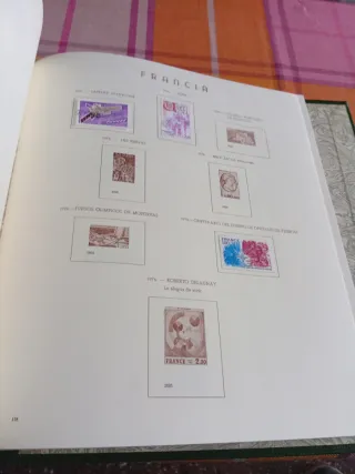 Álbum de sellos franceses