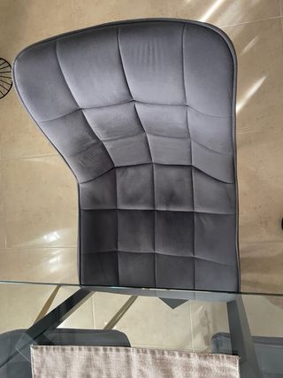 Mesa comedor cristal 6 puestos