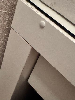 Tocador IKEA blanco y cristal MALM