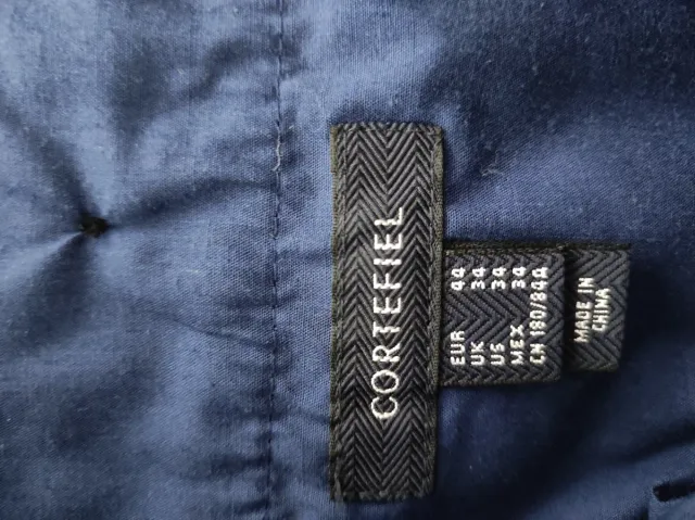 Traje Cortefiel Chaqueta 52 Pantalón 44 Azul