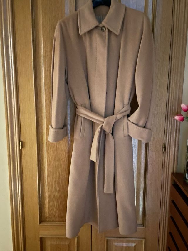 Abrigo Lana-Cachemir-Angora Camel