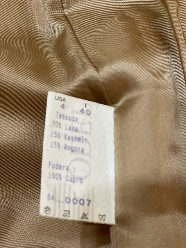 Abrigo Lana-Cachemir-Angora Camel