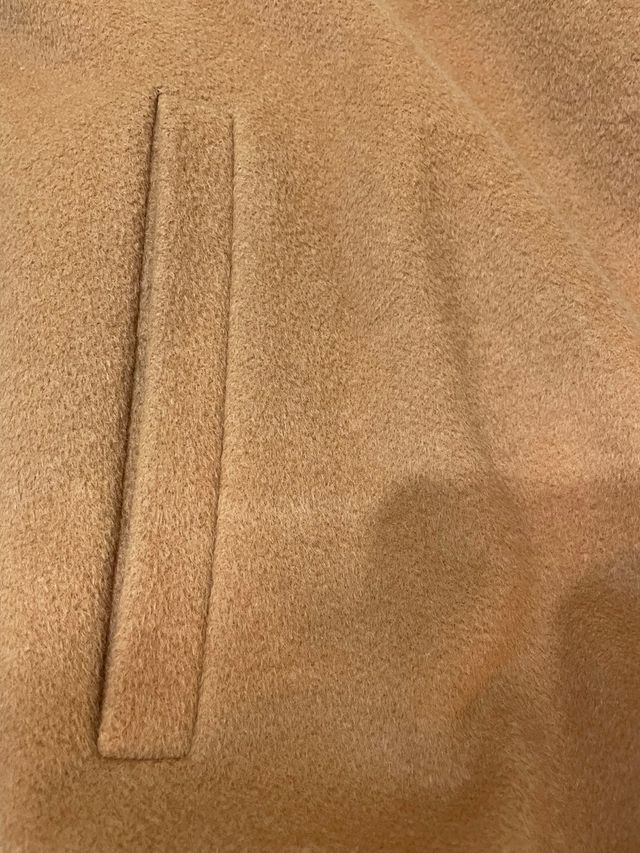 Abrigo Lana-Cachemir-Angora Camel