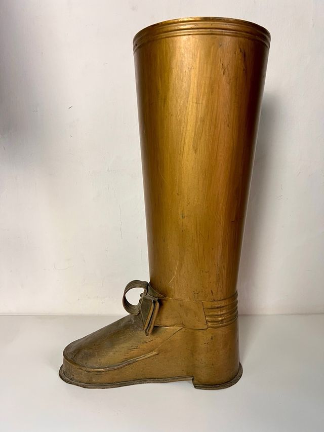 Paragüero Vintage Bota Dorada