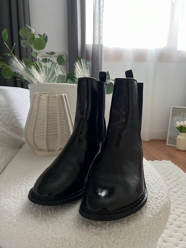 Botines de piel marrones