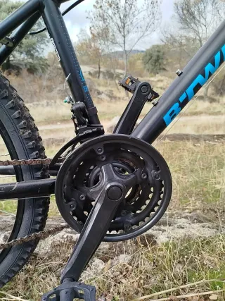 Bicicleta MTB 24 Azul y negra