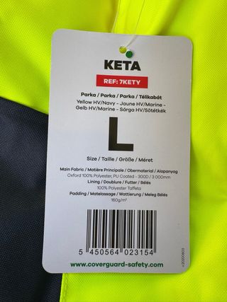 Parka de trabajo reflectante Coverguard