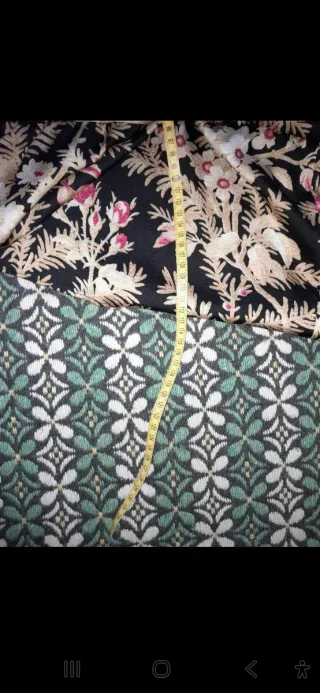 Abito lungo floreale nero