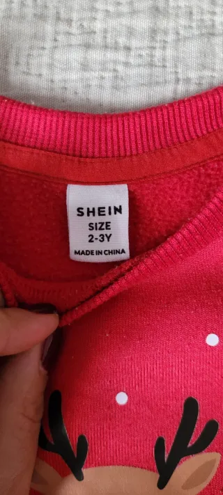 Jersey Navidad Reno Infantil Rojo