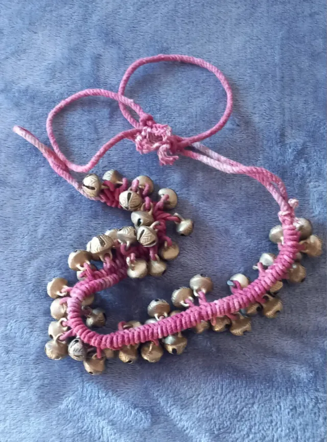 Pañuelo danza vientre con cascabeles y monedas