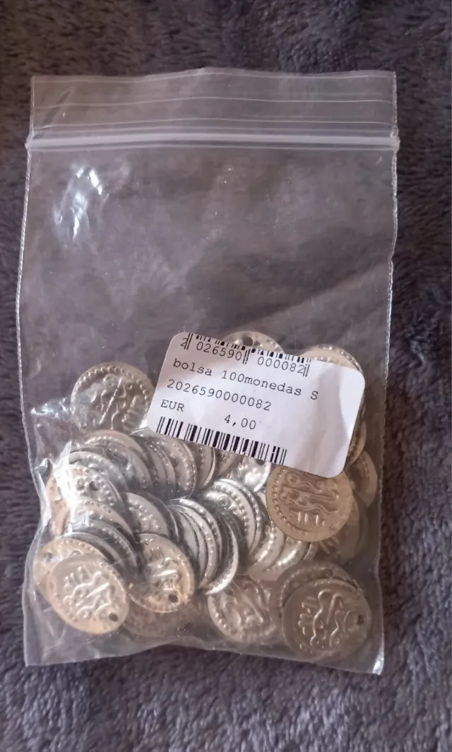 Pañuelo danza vientre con cascabeles y monedas