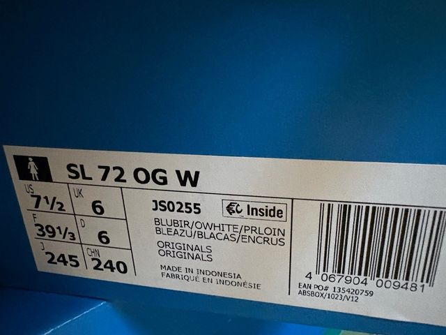 Zapatillas Adidas Azul y Blanco