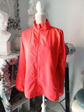 Cortavientos fino Reebok rosa/rojo