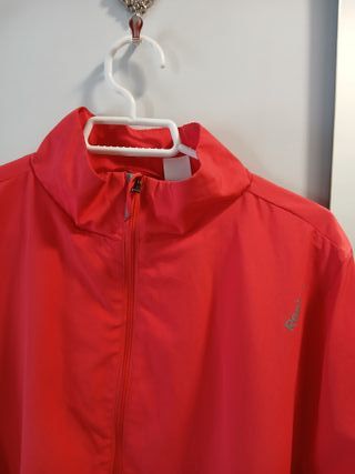 Cortavientos fino Reebok rosa/rojo