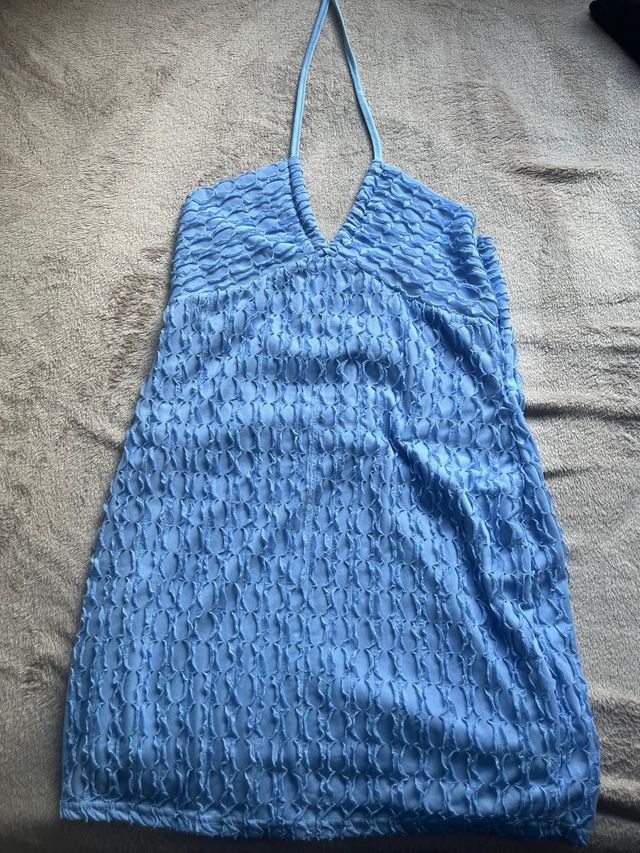 Vestido playero azul One Size