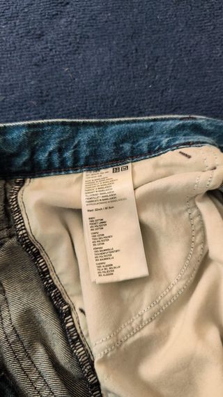 Vaqueros Uniqlo Wide Leg Hombre