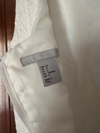 Vestido H&M blanco