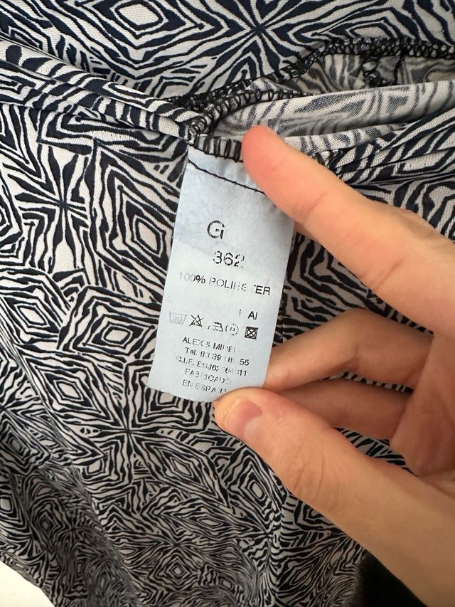 Pantalón estampado fluido Talla L/XL