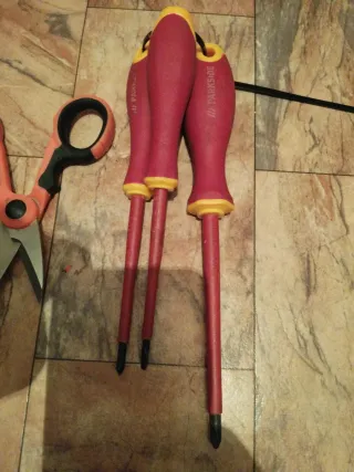 Lote herramientas electricista