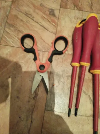 Lote herramientas electricista