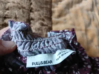 Vestido manga larga estampado flores Pull&Bear