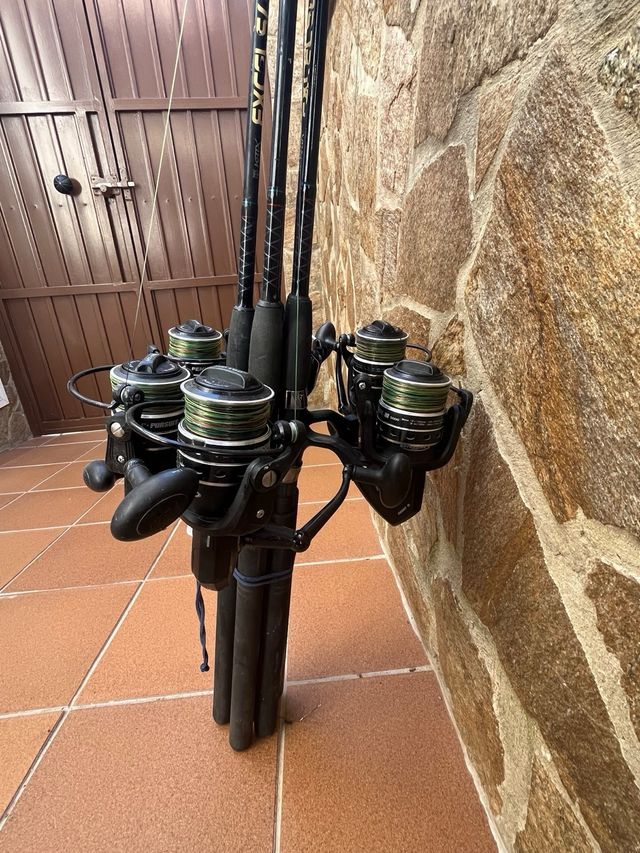 Pack 6 cañas de pesca con carretes