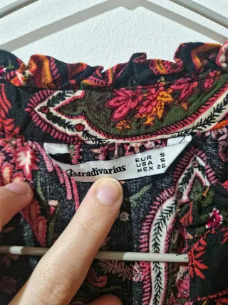 Vestido estampado paisley manga larga