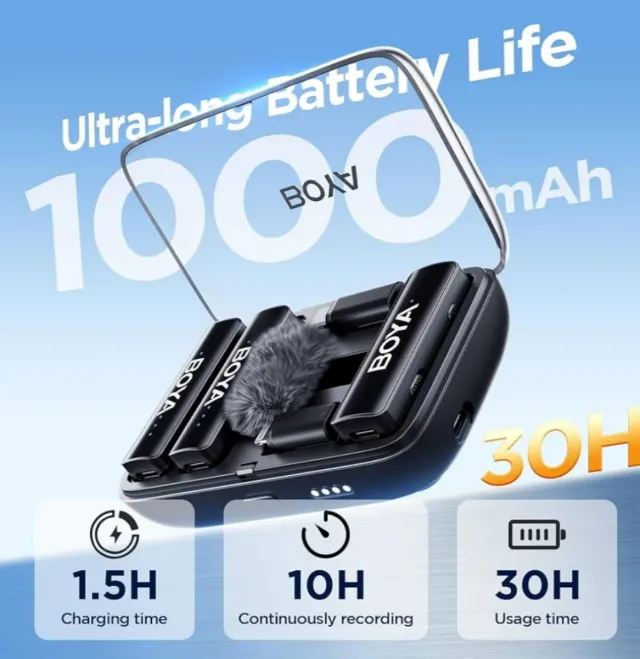 Micrófono Inalámbrico BOYA BOYALINK Solapa