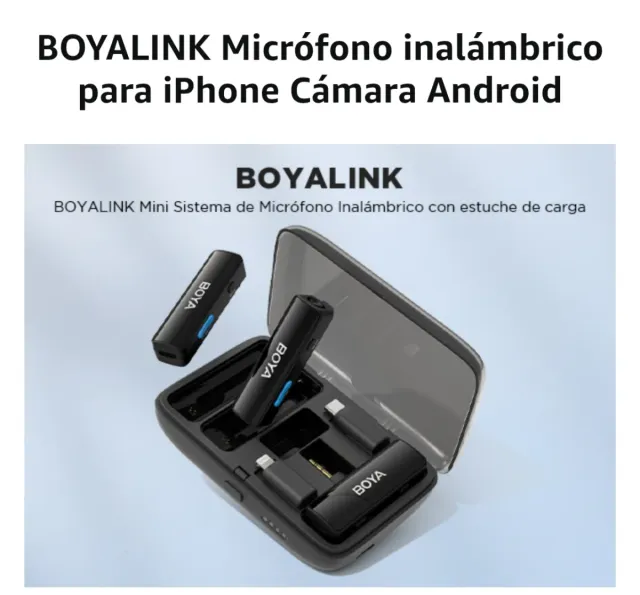 Micrófono Inalámbrico BOYA BOYALINK Solapa