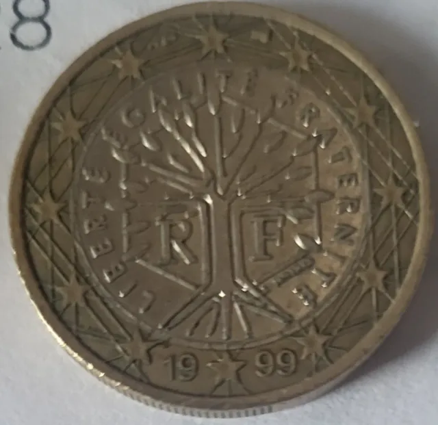 2 Monedas, 2 Euros y 1 Euro Francia