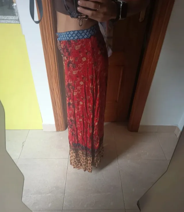Falda larga Desigual Talla 38 sin uso