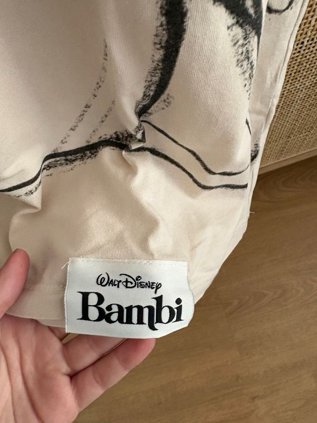 Camiseta Bambi Disney Beige