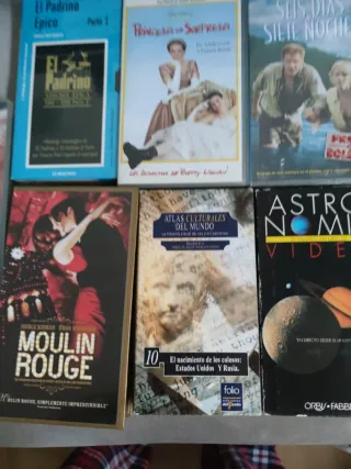 Lote 7 Cintas VHS Películas Varias