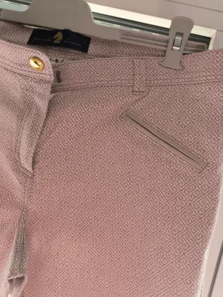 Pantalones US Polo Assn Beige/Blanco